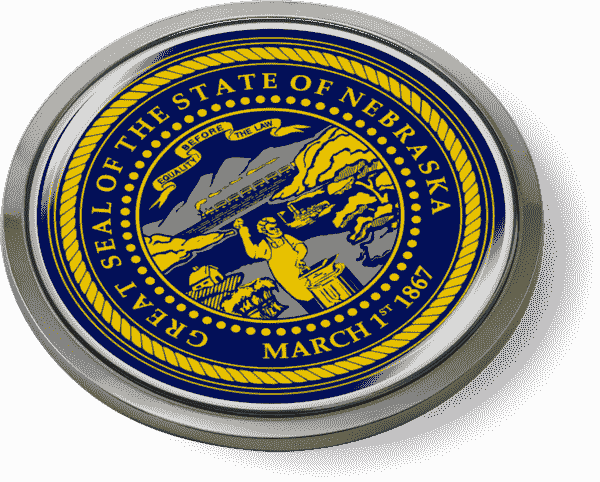 Nebraska - State Flag Emblem